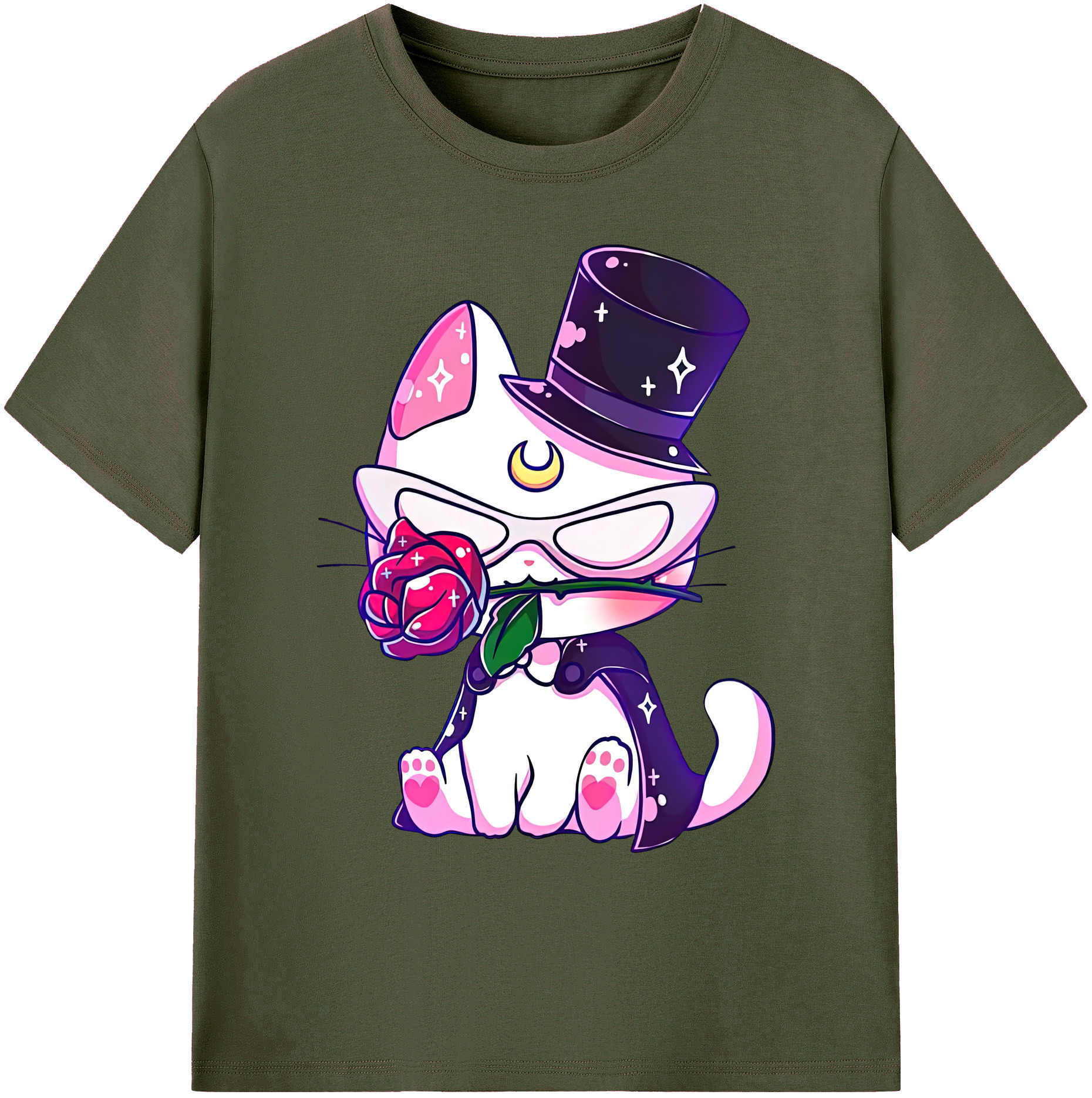 （画像用） 美少女戦士セーラームーン Sailor Moon 綿100％ メンズ半袖Tシャツ｜肌触りやわらか＆通気性